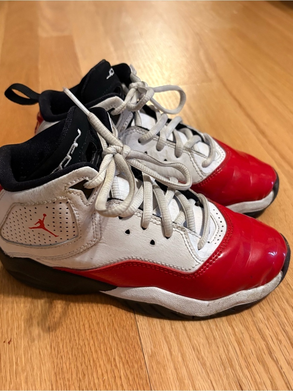 Nike Air Jordan B Loyal Basketball Sneakers Red 13C White Black